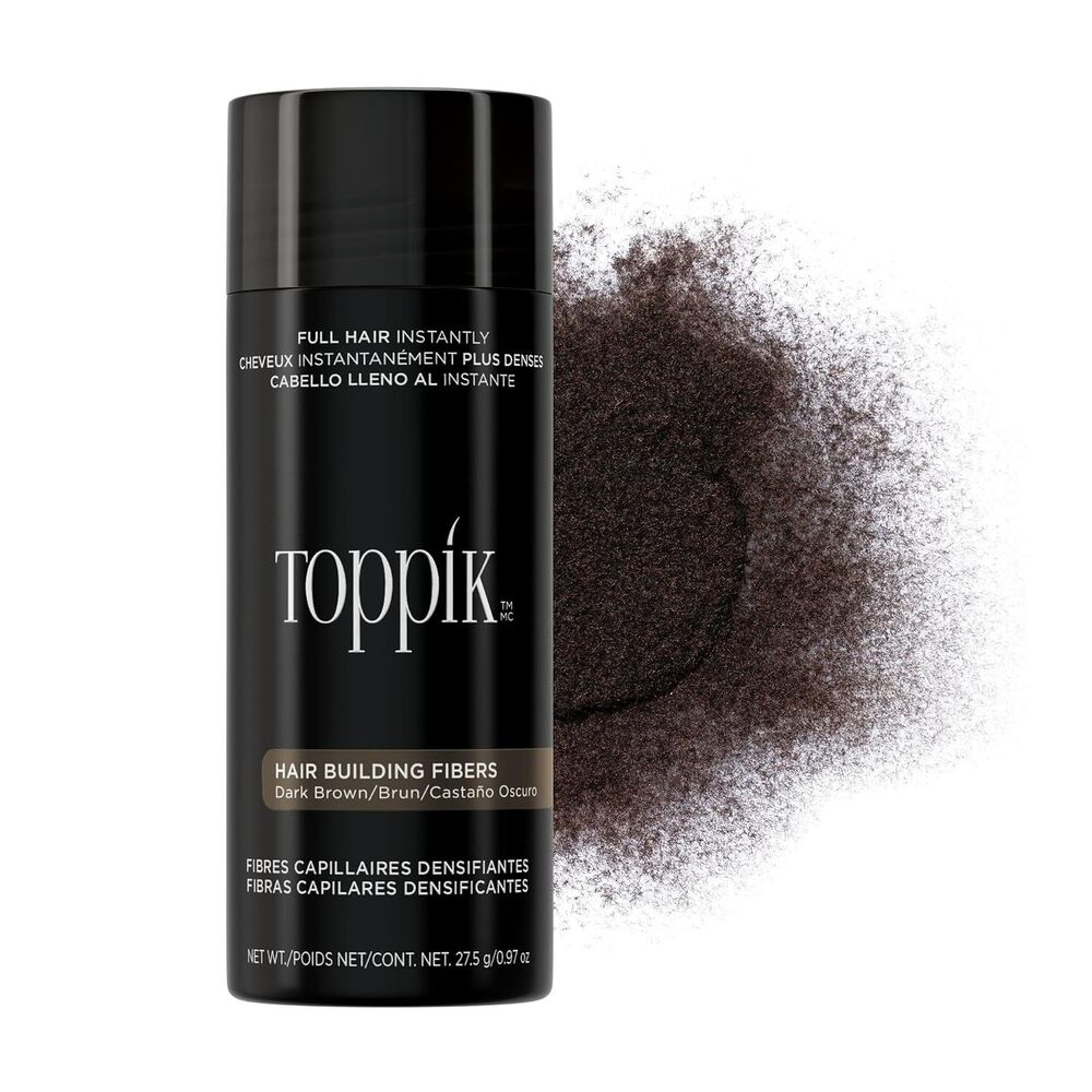 Toppik Hair Building Fibers Fill In Fine or Thinning Shades Dark Brown 0.97oz